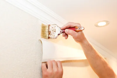 Pose de papier peint à Sorbon — revêtements muraux et toiles de verre